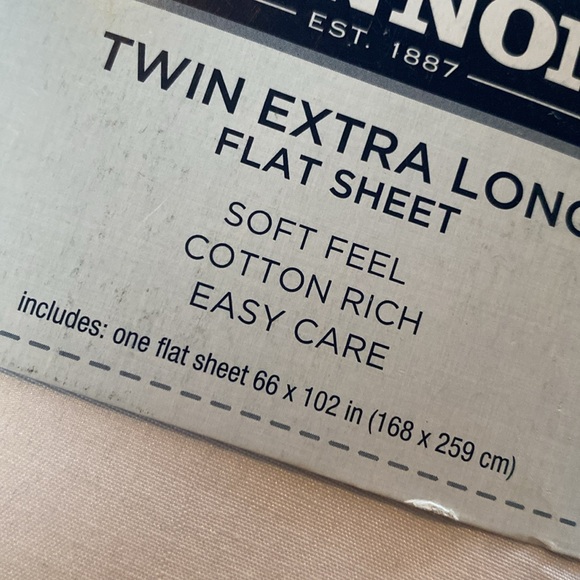 NWT Cannon Twin XL Flat Sheet - Picture 2 of 3